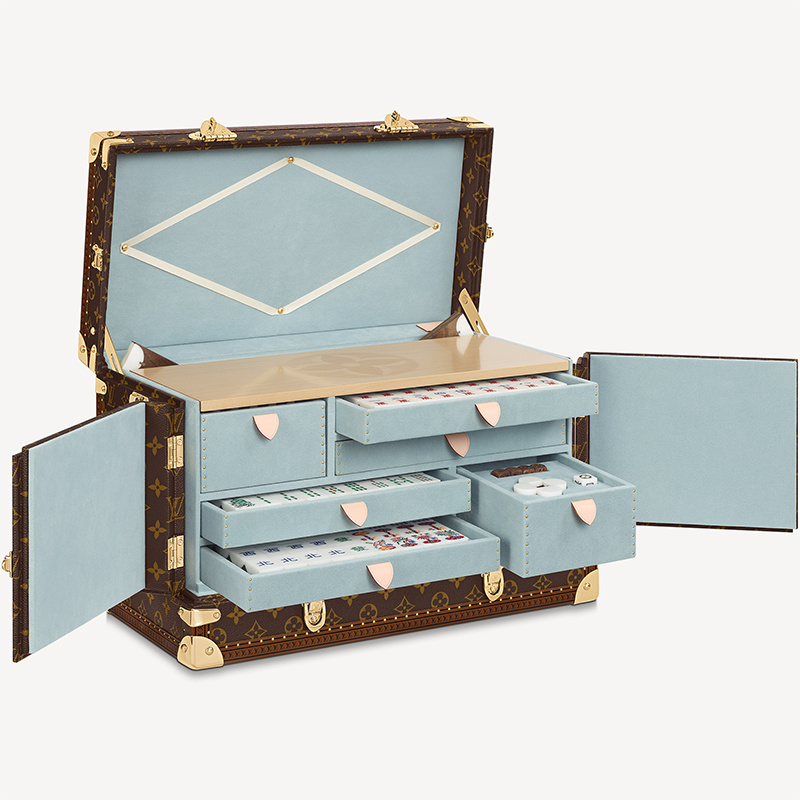 Louis Vuitton Has A Monogram Mahjong Set With Jade Tiles To Flex At Your  Next Family Gathering 