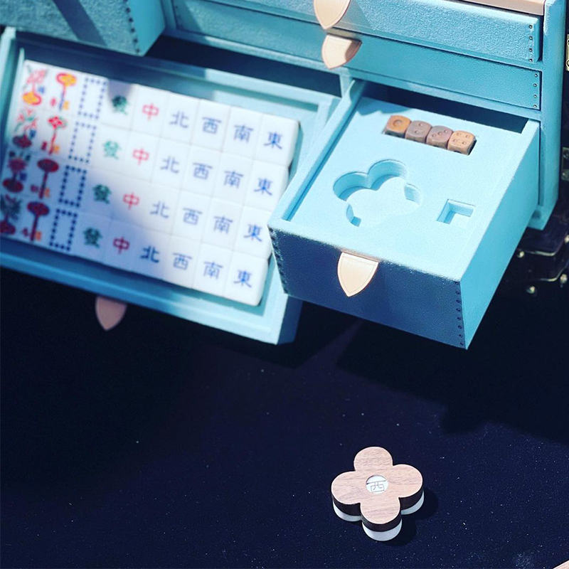 Louis Vuitton Has A Mahjong Set Made Of Wood & Petal Motifs