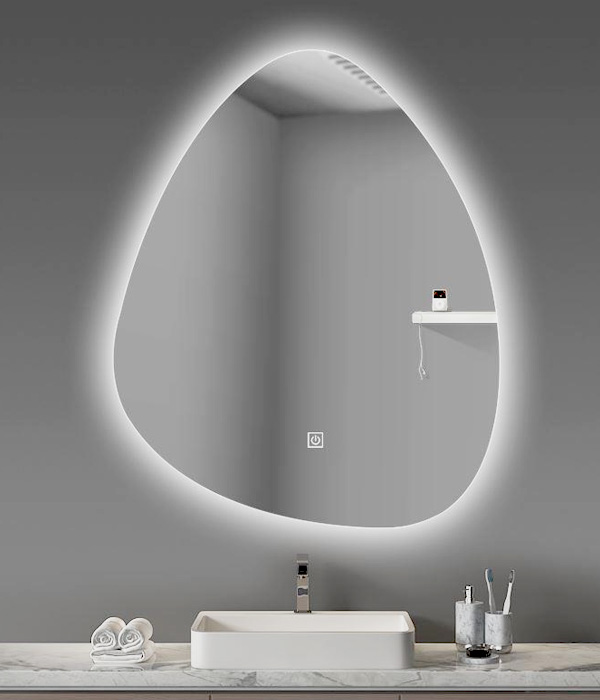 bathrooms with led mirrors