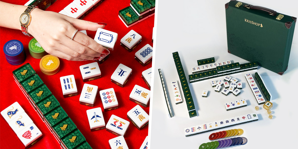 Singapore Airlines Is Back With A New Limited Edition Mahjong Set With Matching Green Batik Design Tiles & Case