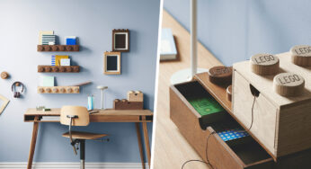 This Wooden Lego Home Collection Has Hangers, Drawers & Photo Frames To “Build” Your Room Aesthetics
