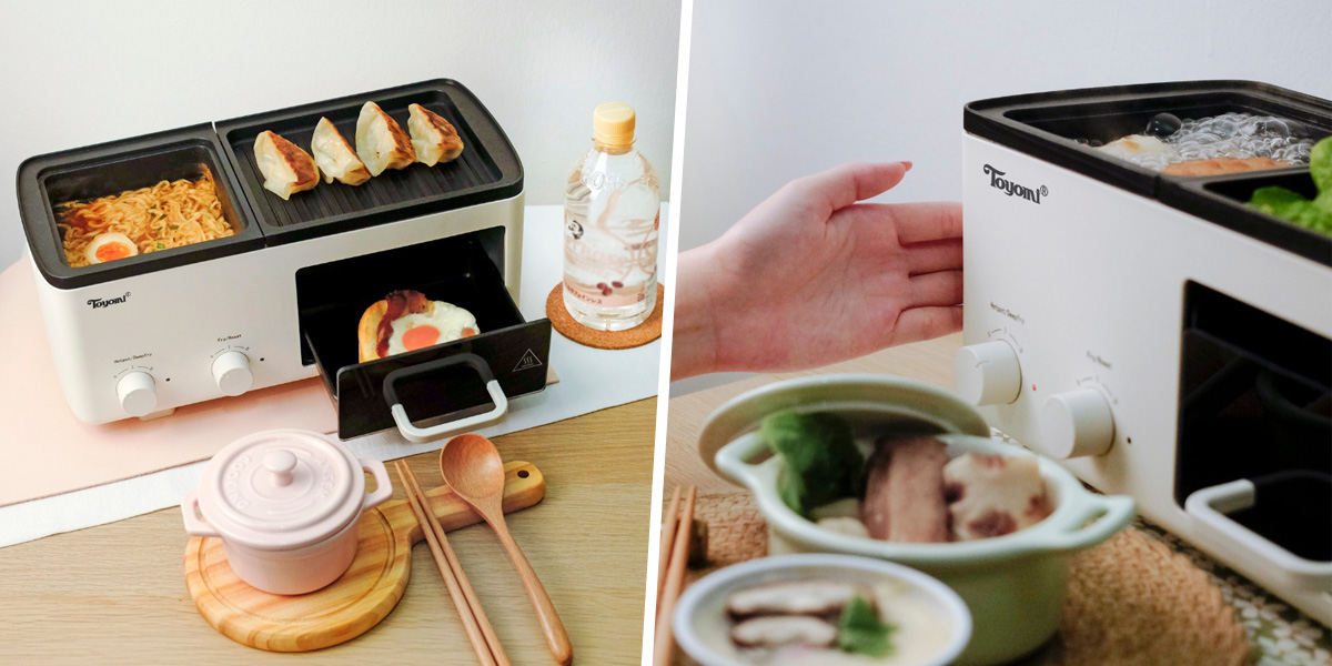 This Toyomi Cozy Cooker Can Grill, Fry, Bake & Boil At The Same Time To Satisfy Multiple Food Cravings