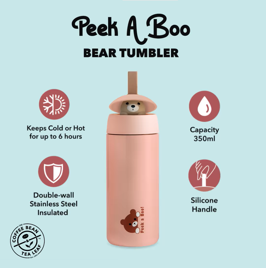 Coffee Bean Peek-A-Boo Bear Tumblers