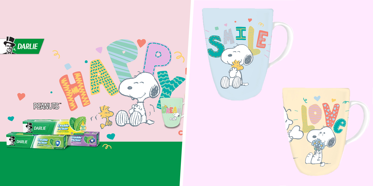 Darlie x Peanuts Now Have Limited Edition Snoopy Cups For You To Start The Year With A Bright Smile