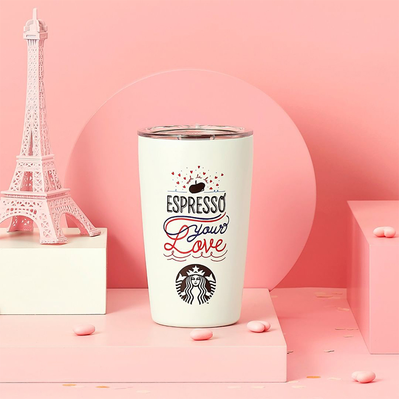 NEW 2022 Starbucks Paris Espresso Your Love Cold Tumbler + Lid +