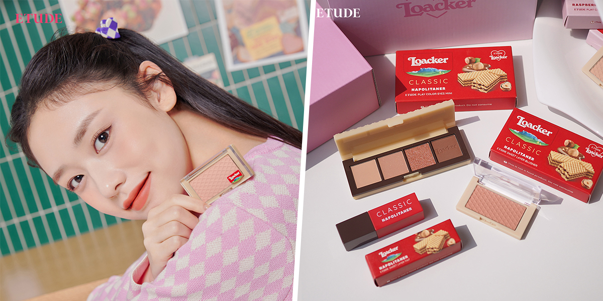 ETUDE x Loacker Has Wafer-Inspired Eye Shadow Palettes & Blushes So You Can Always Look Like A Snacc