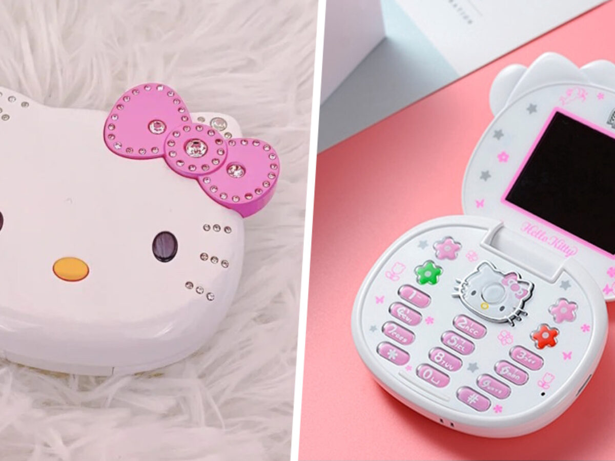 This Retro Hello Kitty Flip Phone Allows You To Make Calls & Snap Photos