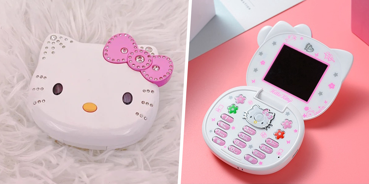 Hello Kitty Flip Phone Template