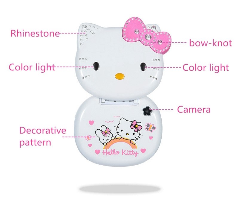 This Retro Hello Kitty Flip Phone Allows You To Make Calls & Snap Photos