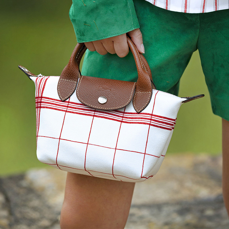 Longchamp's Le Pliage Torchon Is Made Using A Tea Towel By Charvet