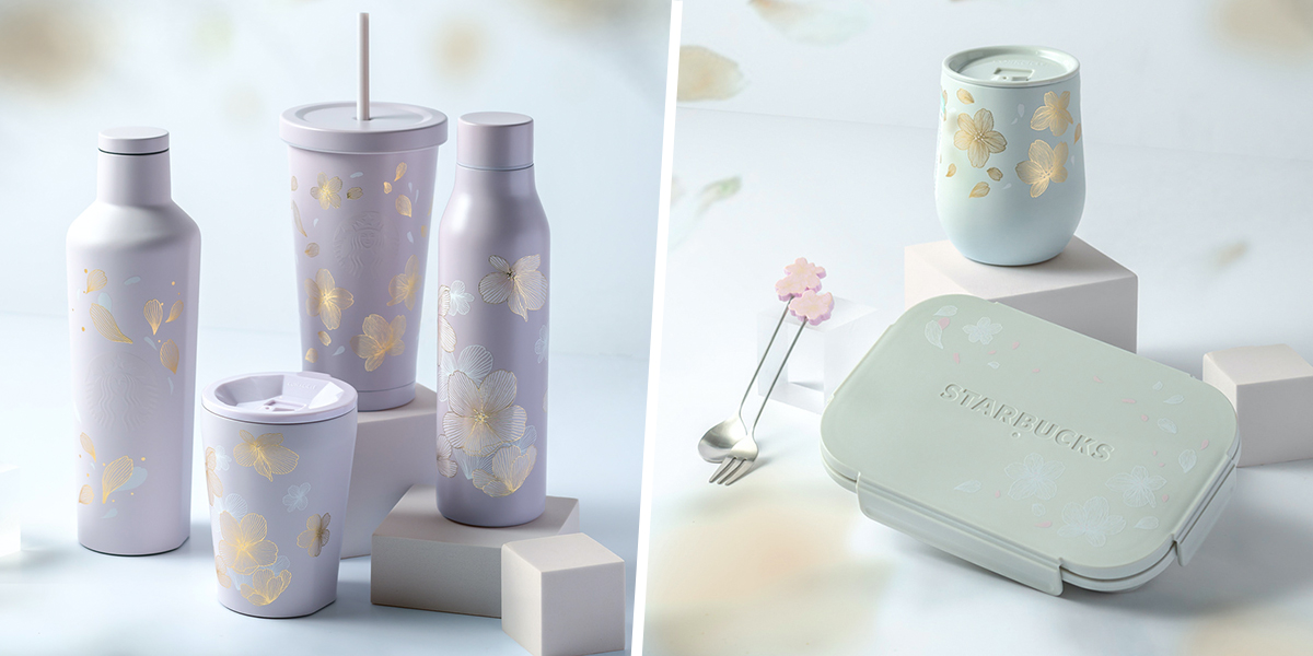 Starbucks Has A New Cherry Blossom Collection With Drinkware & Accessories Decked In Pastel Blooms