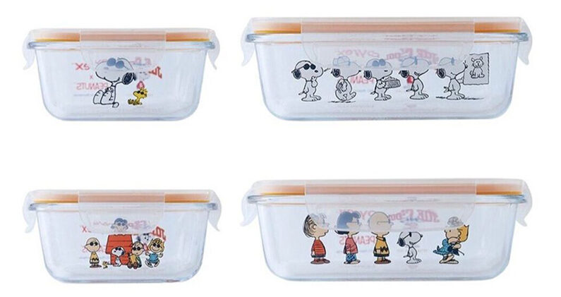 hello kitty pyrex glass containers