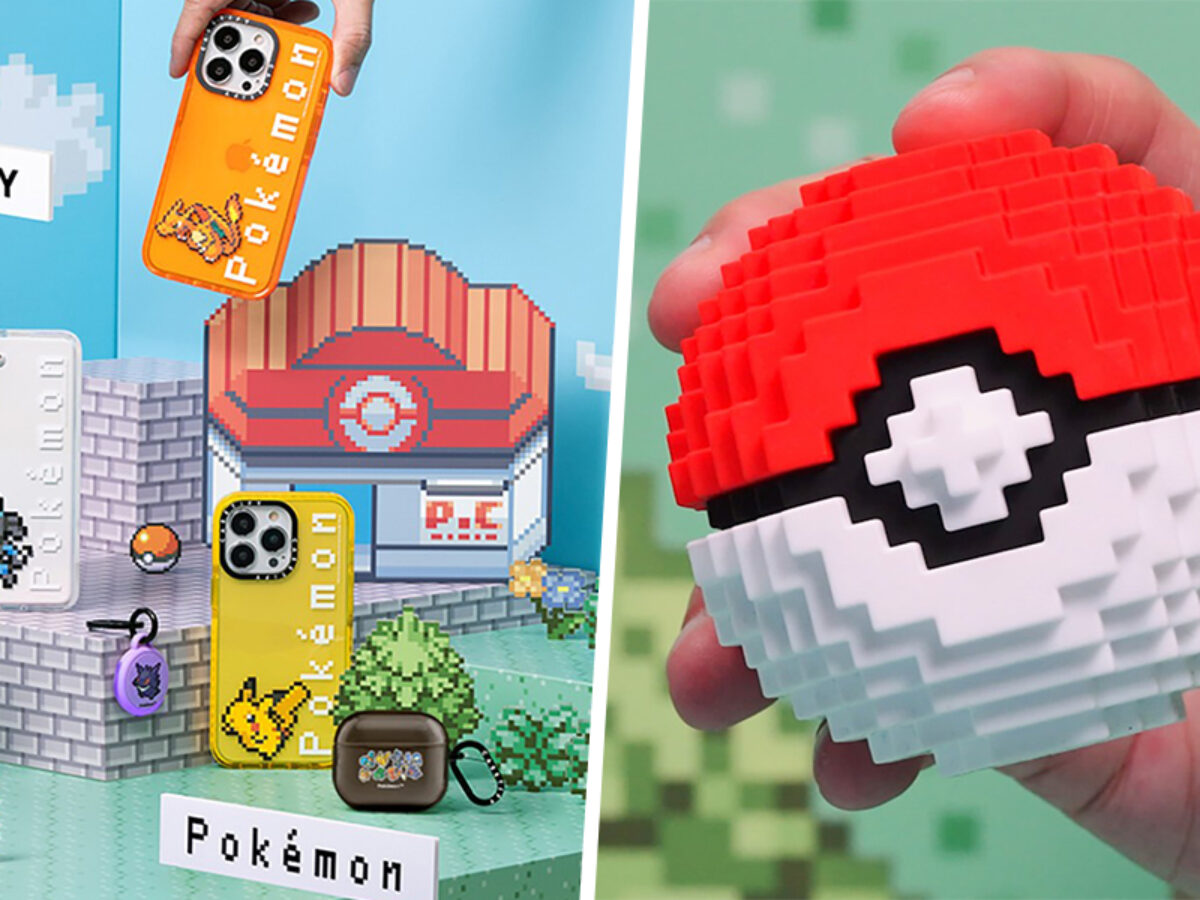 Casetify x Pokémon Has Pixel Art Pokéball AirPods & Phone Cases