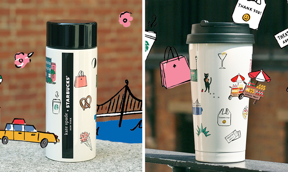 Starbucks x Kate Spade New York Collection Has NYC-Inspired Tumblers