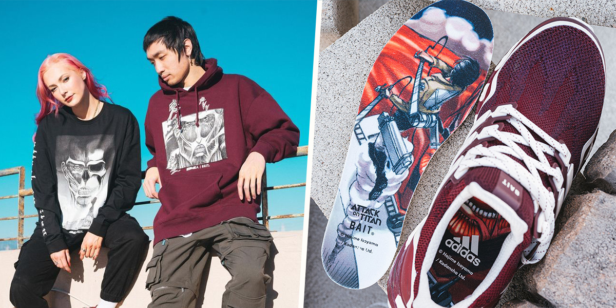 BAIT x Attack On Titan Has Streetwear Merch & Adidas Sneakers To Transform You Into The Colossal Titan