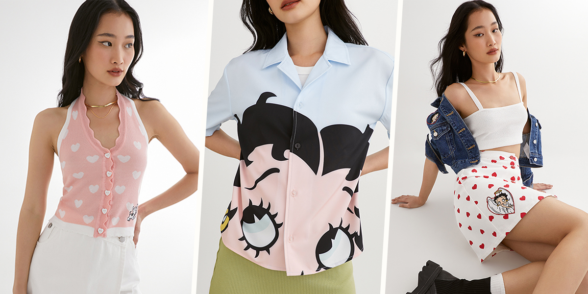 Pomelo x Betty Boop Has Y2K-Inspired Vests & Skirts To Prepare You For A Flirtatious Hot Girl Summer