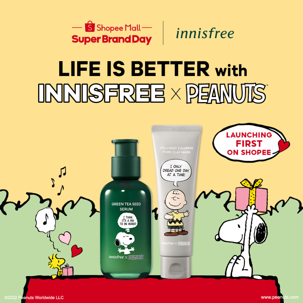 Innisfree x Peanuts Collection Has Powder Cushions And Skincare Sets