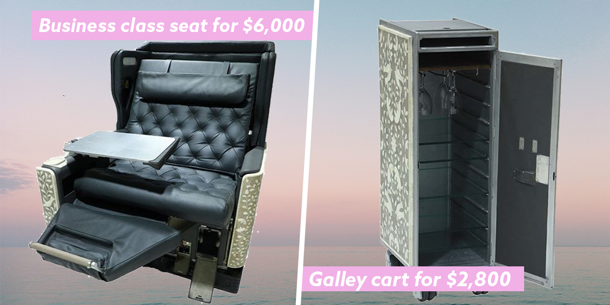 KrisShop Has SQ Business Class Seats & Galley Carts For Sale To Live The High Life At Home