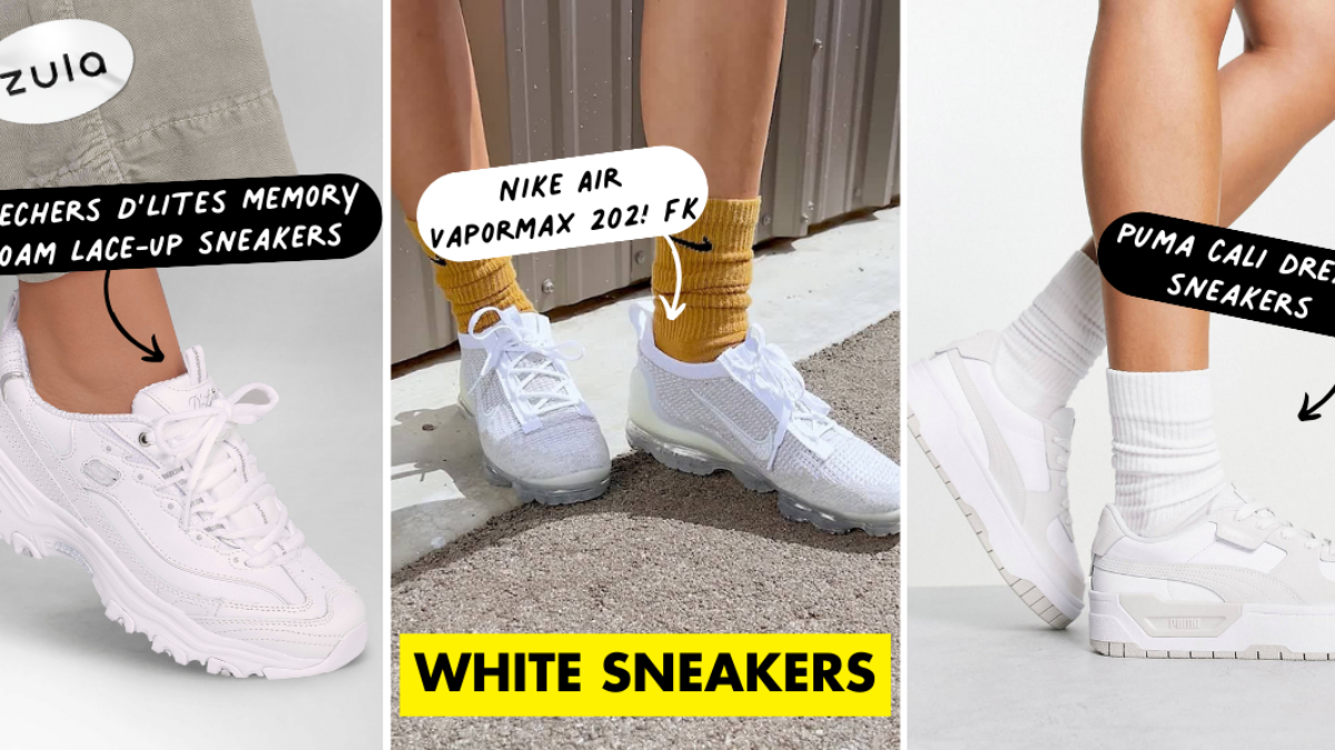 15 White Sneakers That Are Not Nike Air Force 1s To Look Trendy