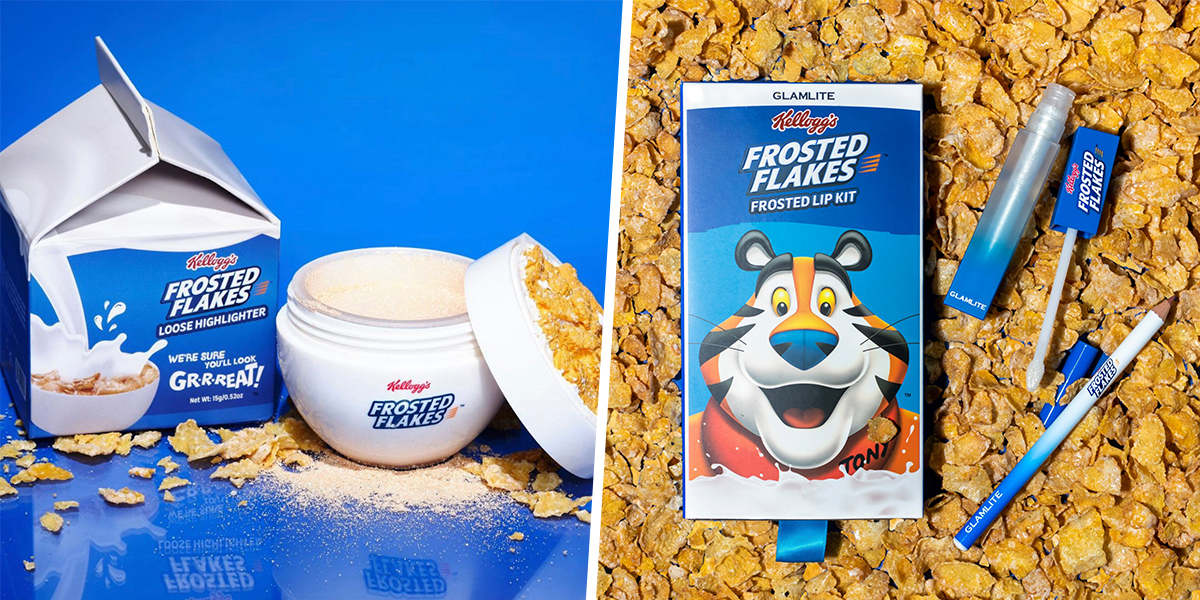 This Frosted Flakes Makeup Collection Features Tony The Tiger Motifs To Kickstart A Sweet Morning Glam