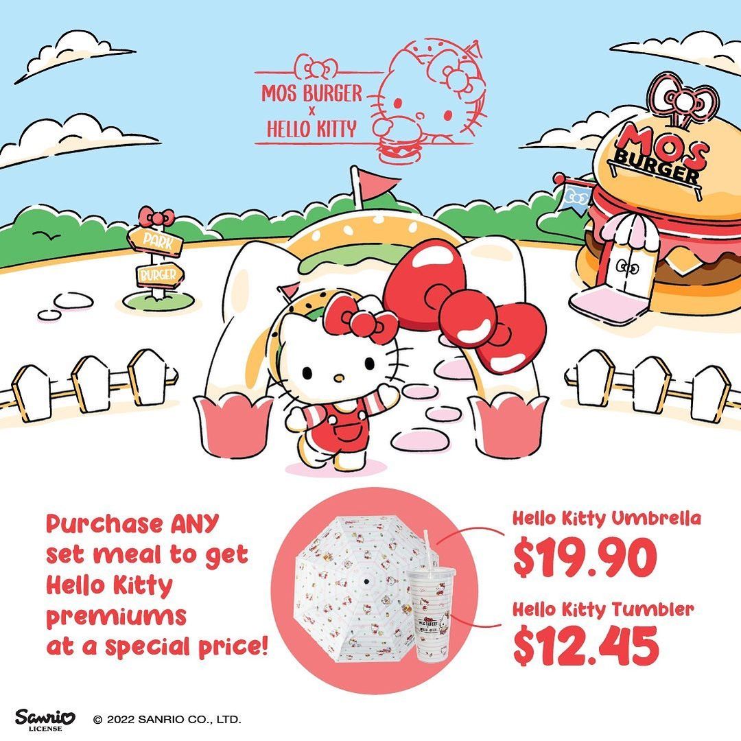 mos burger hello kitty