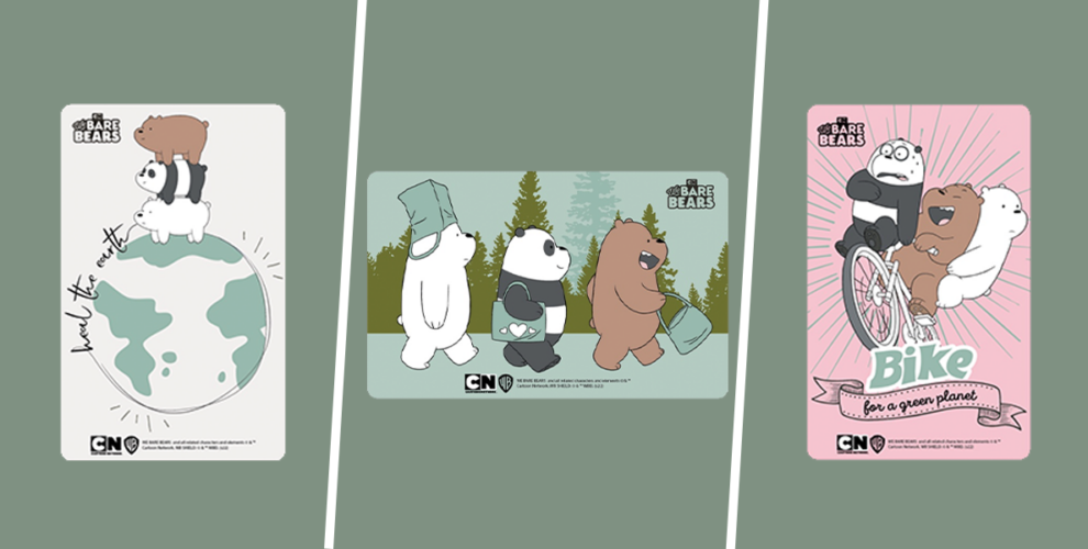 We Bare Bears EZ-Link Cards