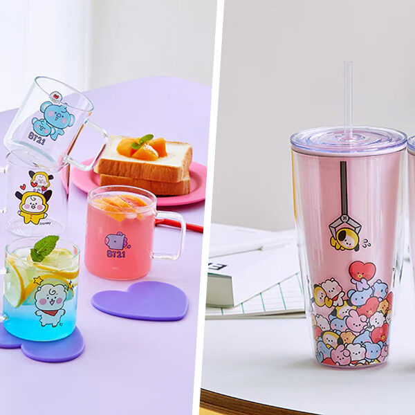 BT21 Drinkware Collection Has Adorable Glass Mugs And Cold Cups
