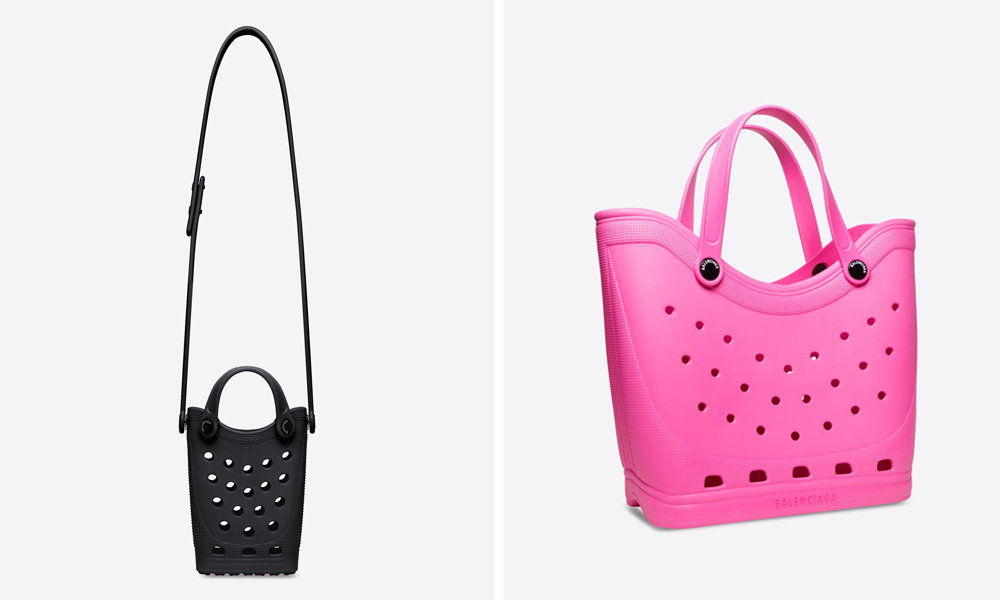 Balenciaga meets Crocs for “interesting” rubber tote bag, phone holder -  Yanko Design