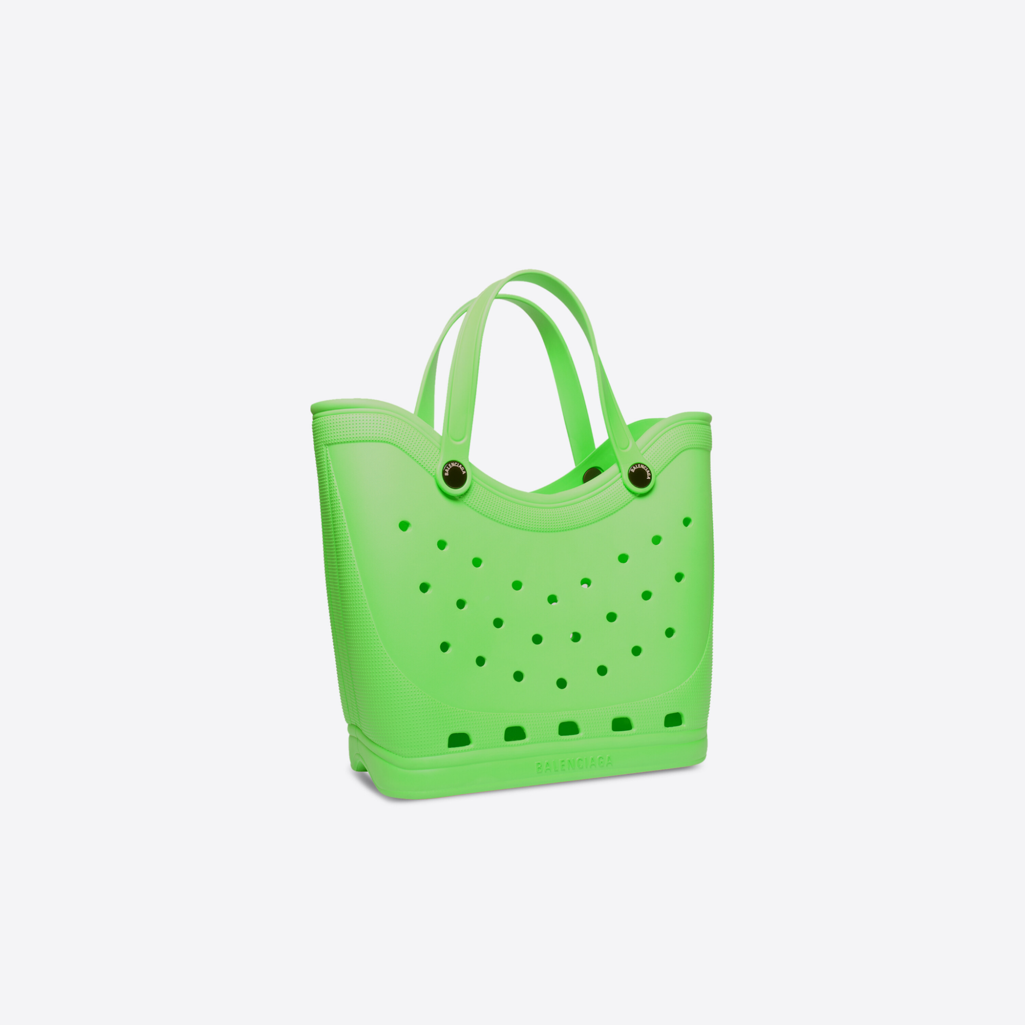 Balenciaga meets Crocs for “interesting” rubber tote bag, phone holder -  Yanko Design