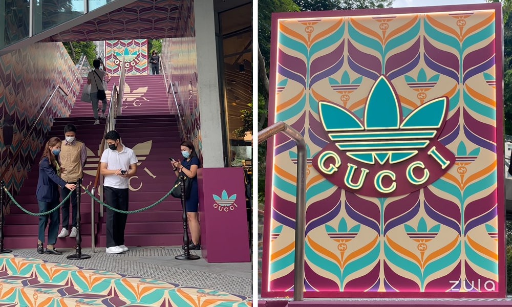 adidas x Gucci pop-up store