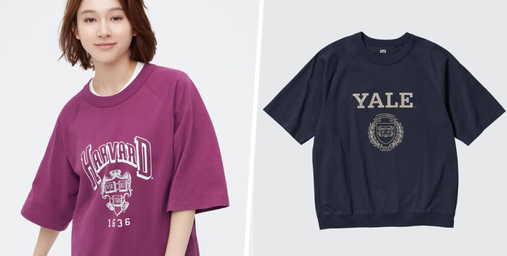 UNIQLO Ivy League Collection Has T-shirt Like Yale Harvard