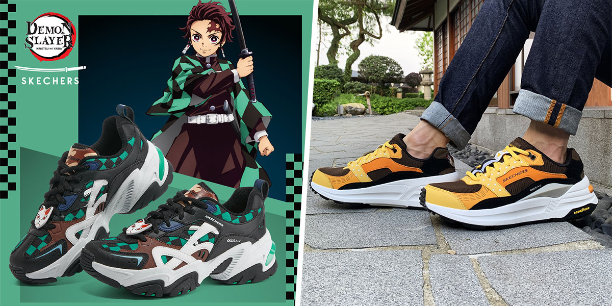 These Skechers x Demon Slayer Sneakers In Character Designs Will Hone Your Breathing Forms To Perfection