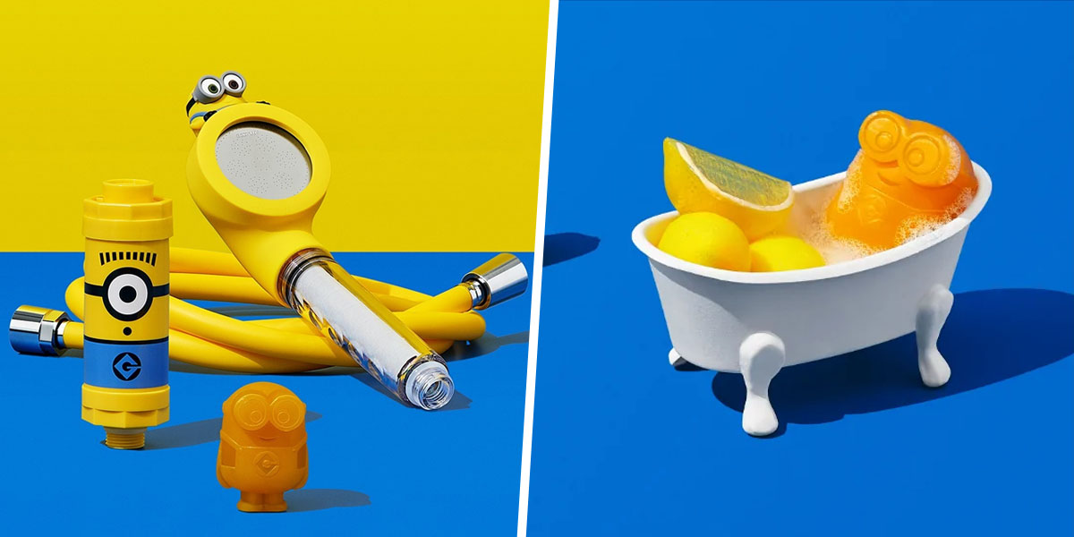 This Minions Showerhead Set Comes With Body Soaps & Fragrance Filters For A Relaxing Bath Session