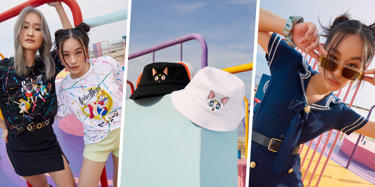 Pomelo x Sailor Moon Has Unique Sailor Tops & Luna-Inspired Bucket Hats For A Subtle Princess Look
