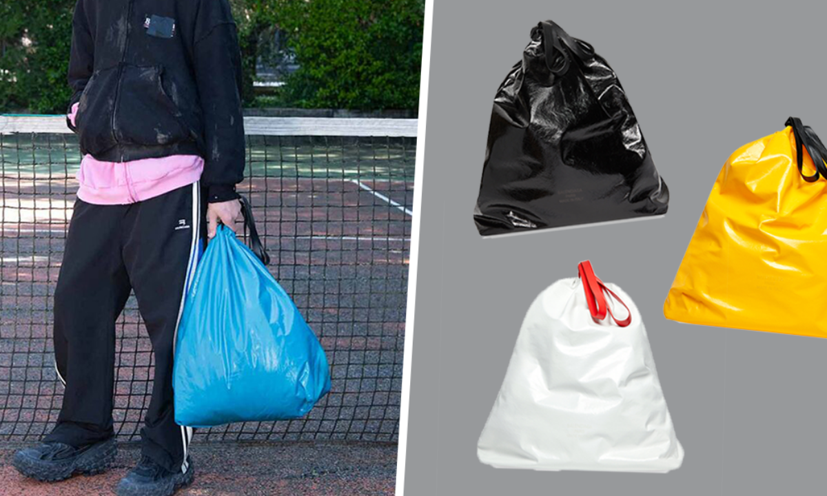 Shop Balenciaga Trash Bag Large Pouch