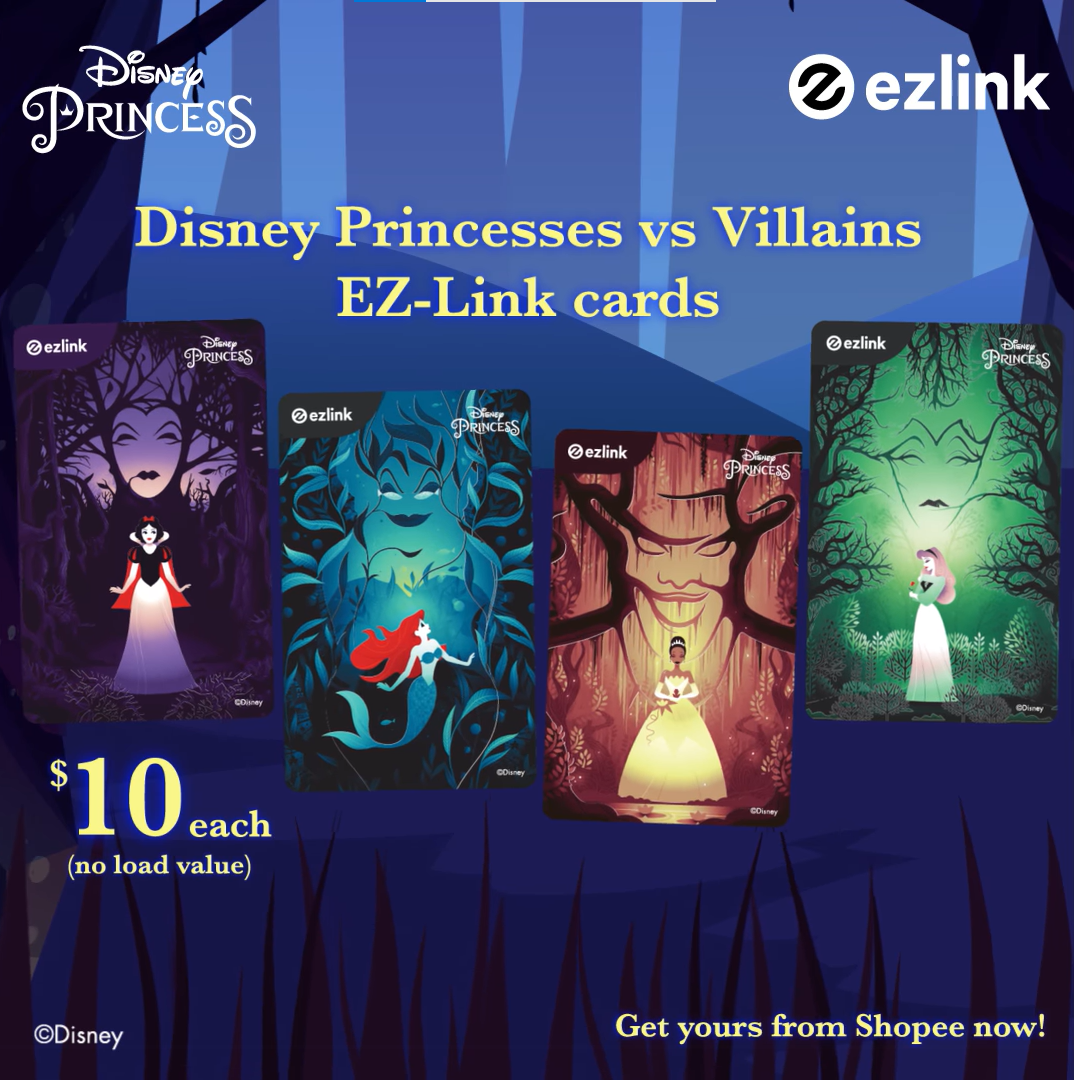 Disney Princesses & Villains EZ-Link Cards