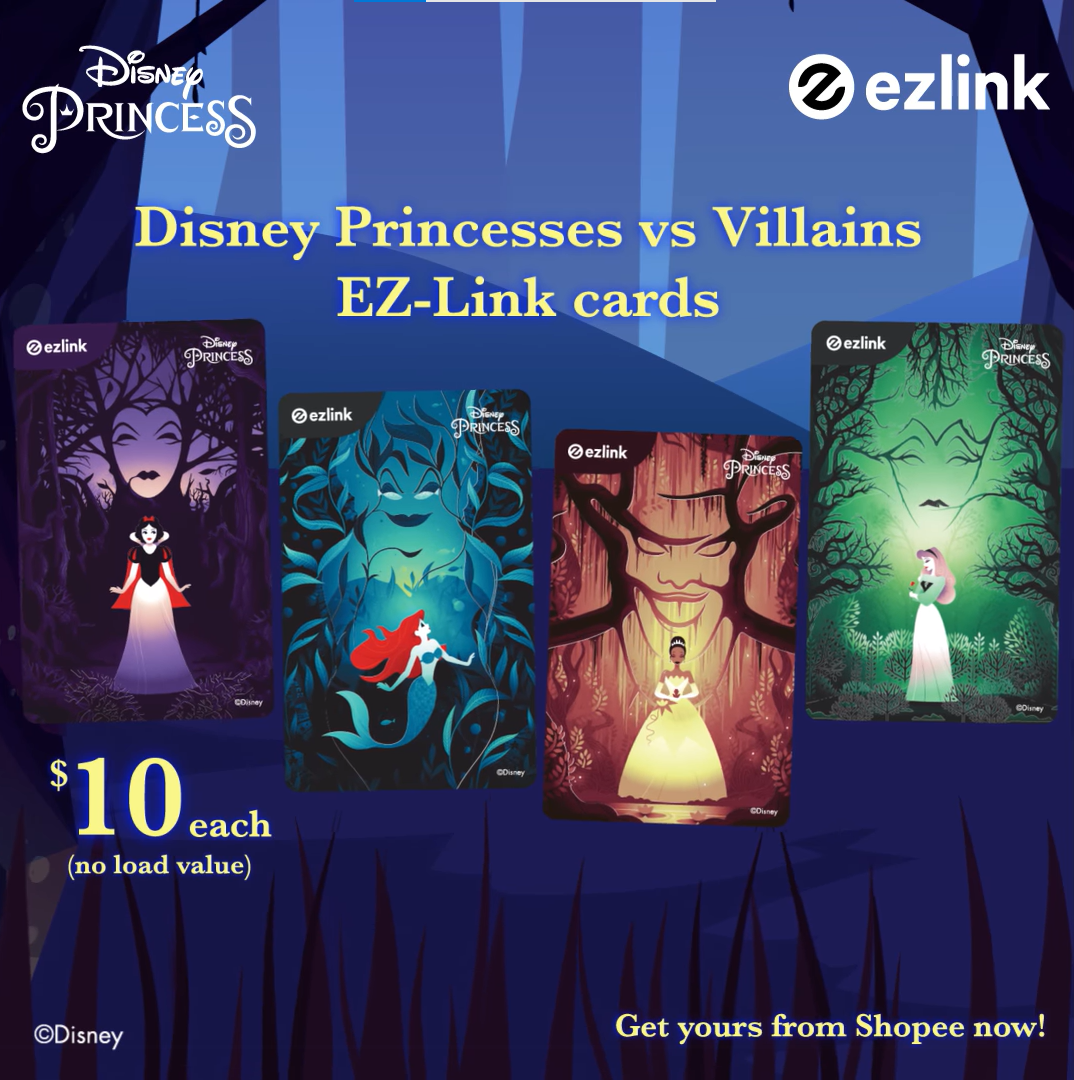 Disney Princesses & Villains EZ-Link Cards Remind Us Of Light Vs Dark