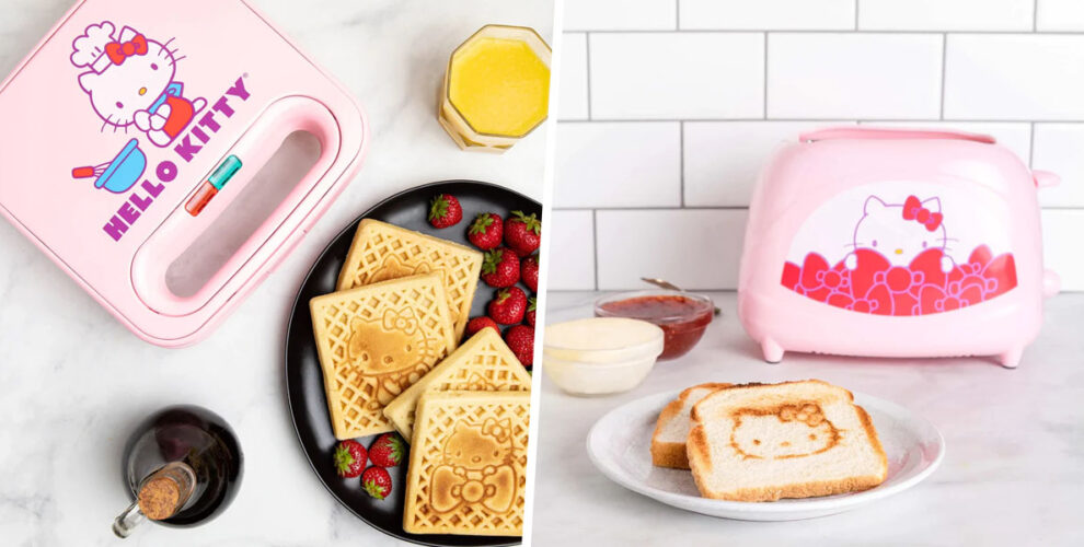 Hello Kitty Toaster & Waffle Maker