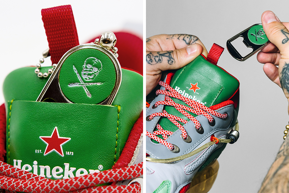 limited-edition heineken sneakers are injected with beer