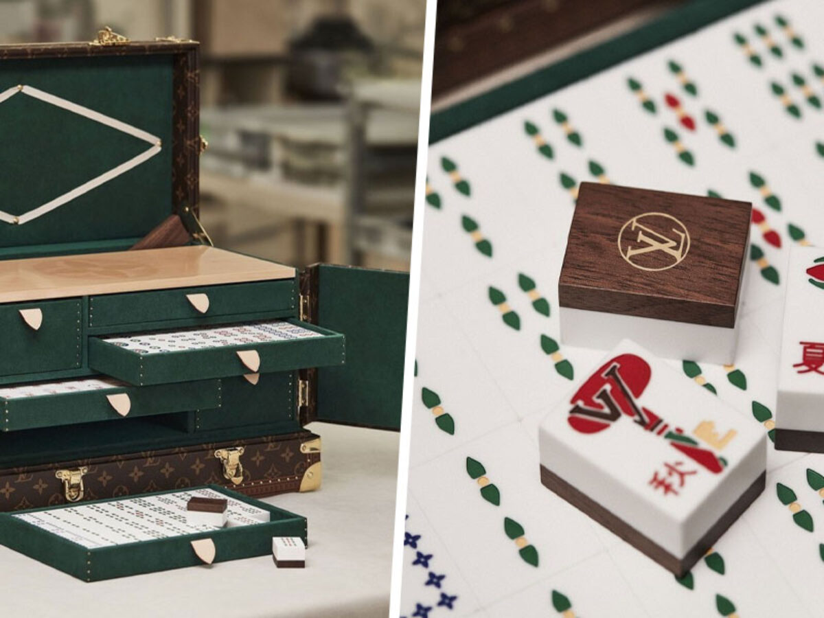 No regular mahjong set will do. These were crafted by Louis
