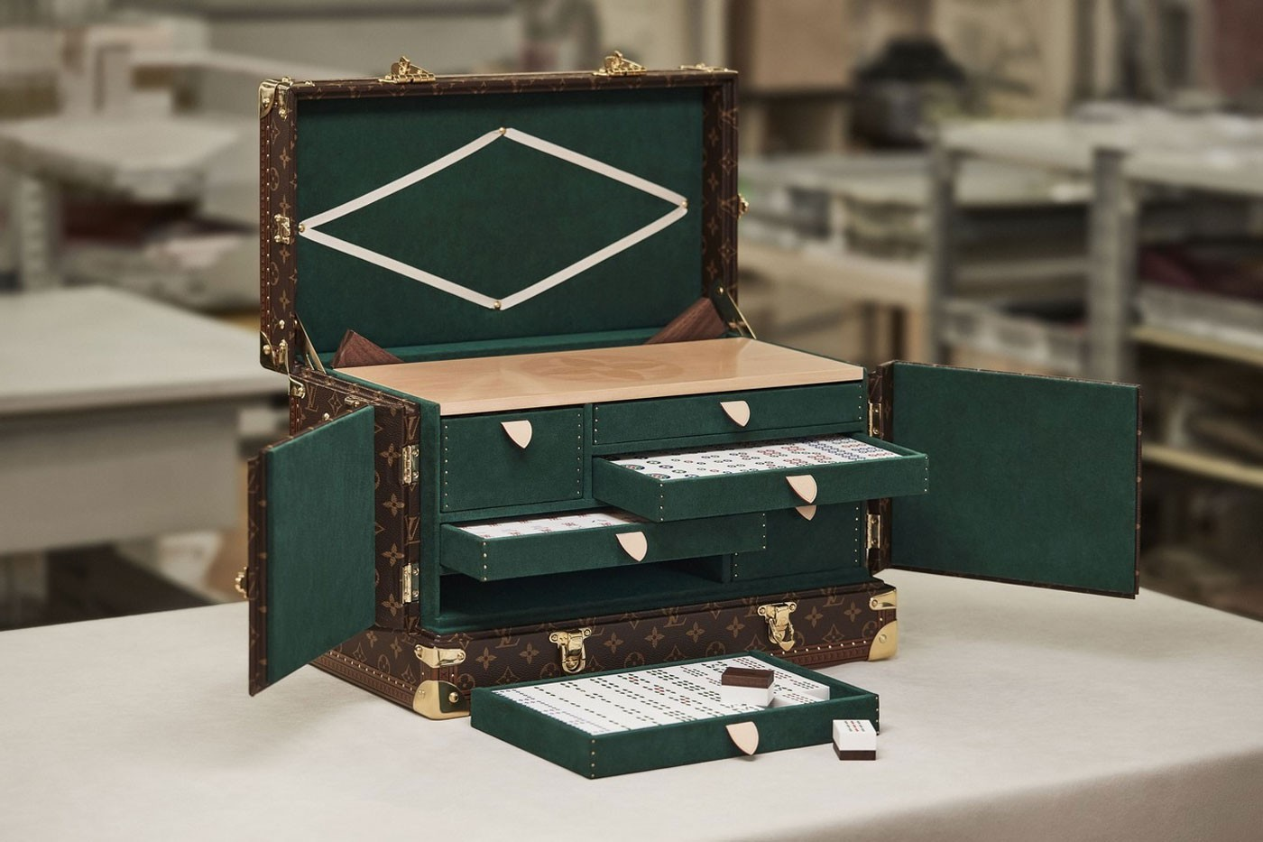 Louis Vuitton unveils mahjong set made of engraved jade