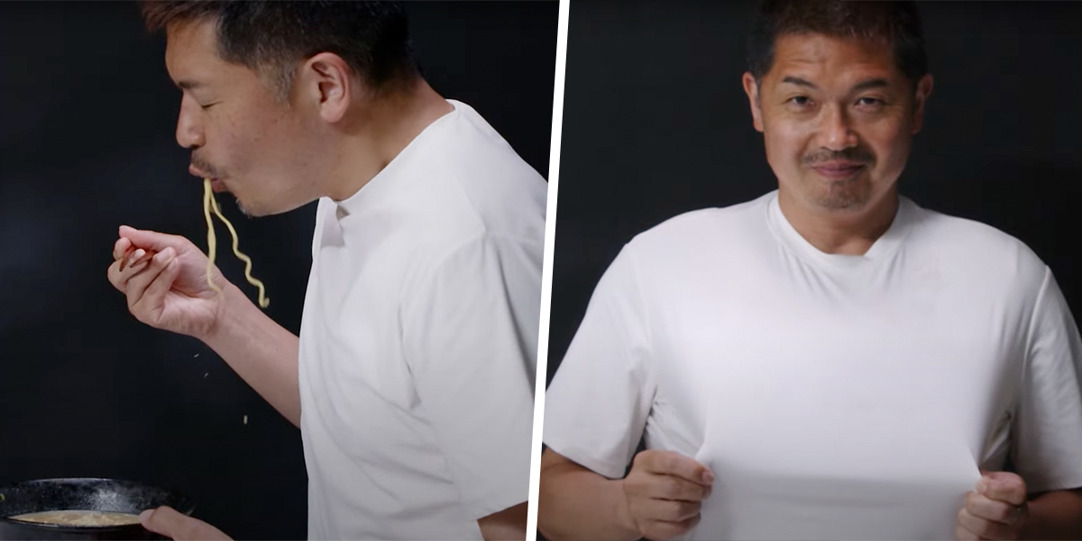 This White Anti-Stain T-Shirt From Japan Lets You Slurp Up Soup Without Fear Of Ruining Your OOTD