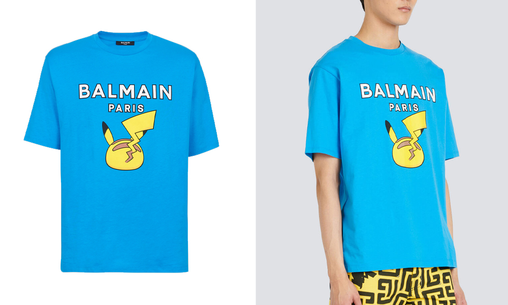 Balmain pikachu discount shirt