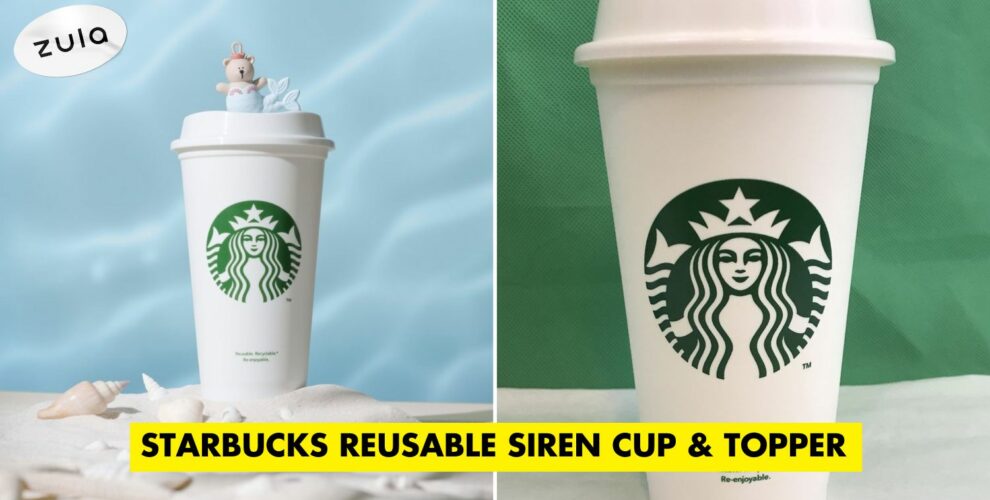 starbucks siren reusable cup and topper cover image