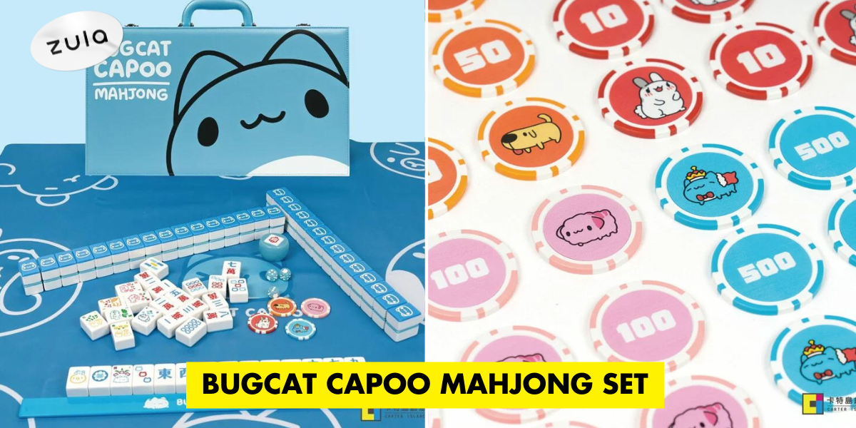This Bugcat Capoo Mahjong Set Comes With Adorable Character Tiles To Score A Purr-fect Man Tai Zi Mo