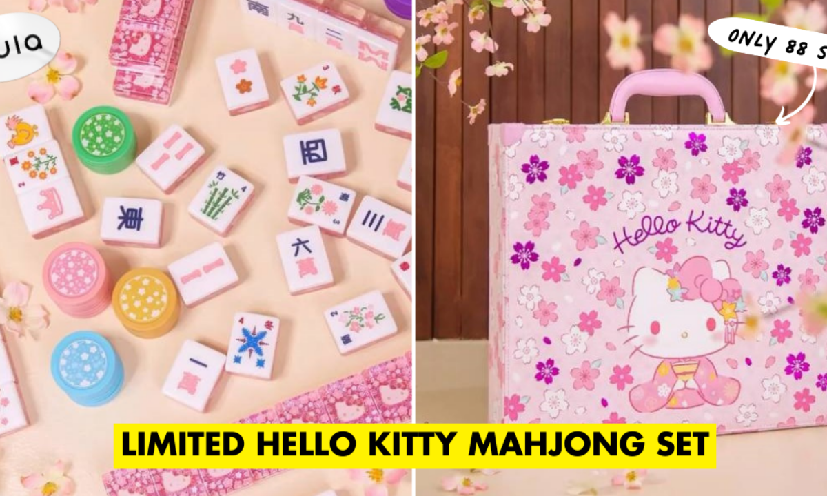 Sanrio SG Now Has A Sakura-Themed Hello Kitty Mahjong Set