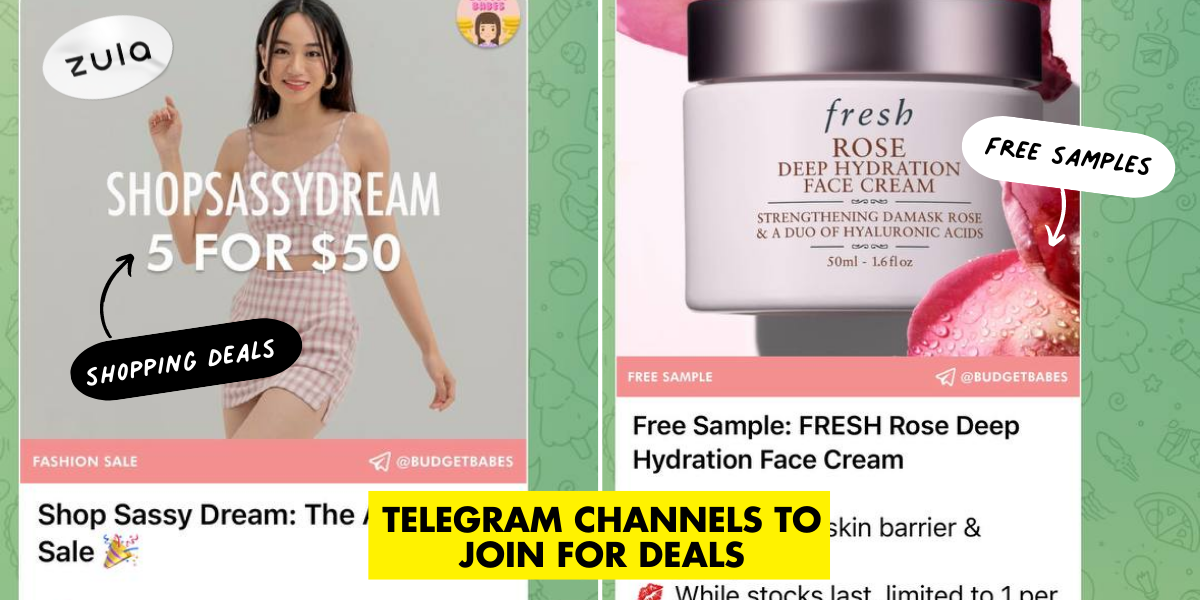 21 Telegram Channels To Join For The Best Shopping, Fitness & Lifestyle Deals In SG
