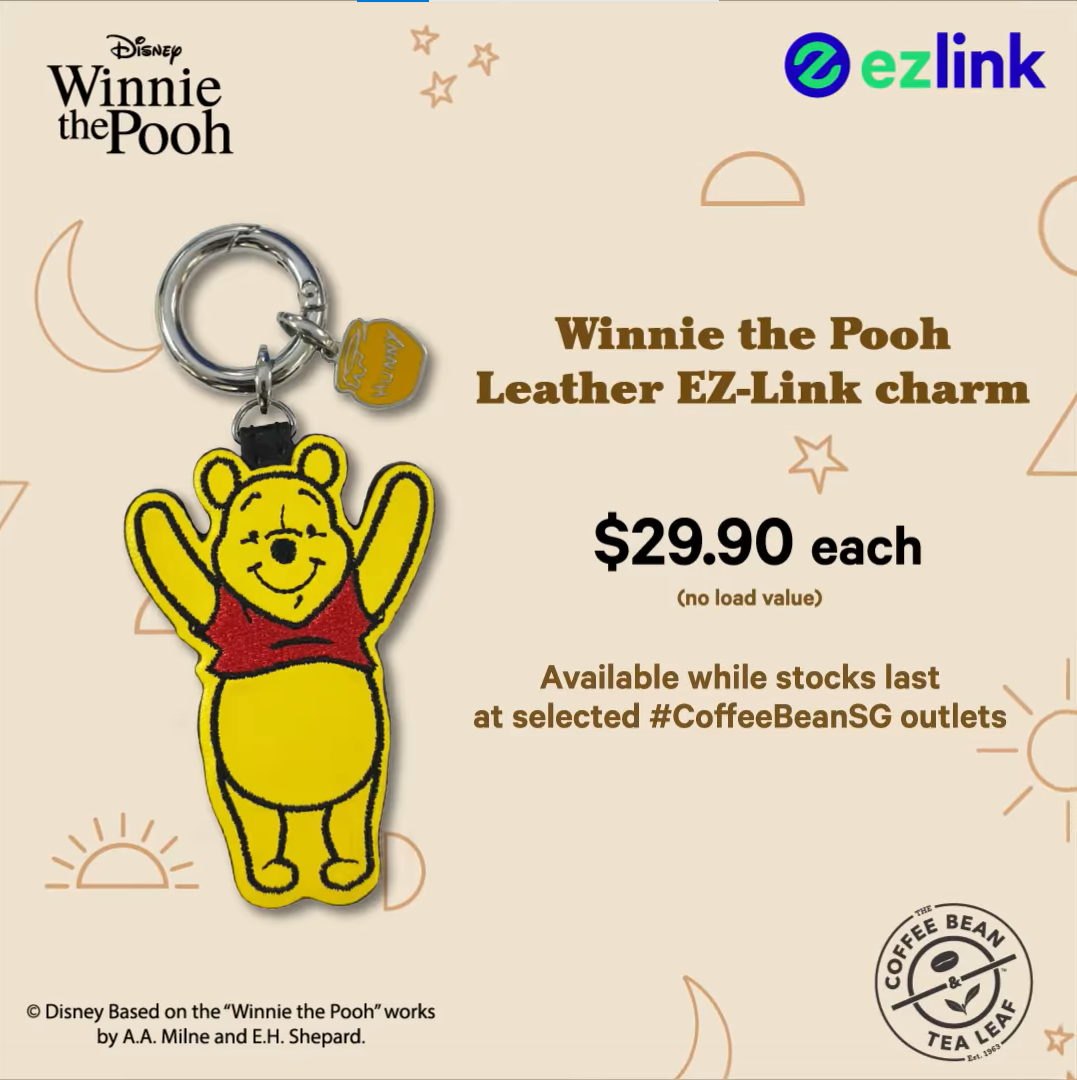 Winnie The Pooh EZ-Link Charm