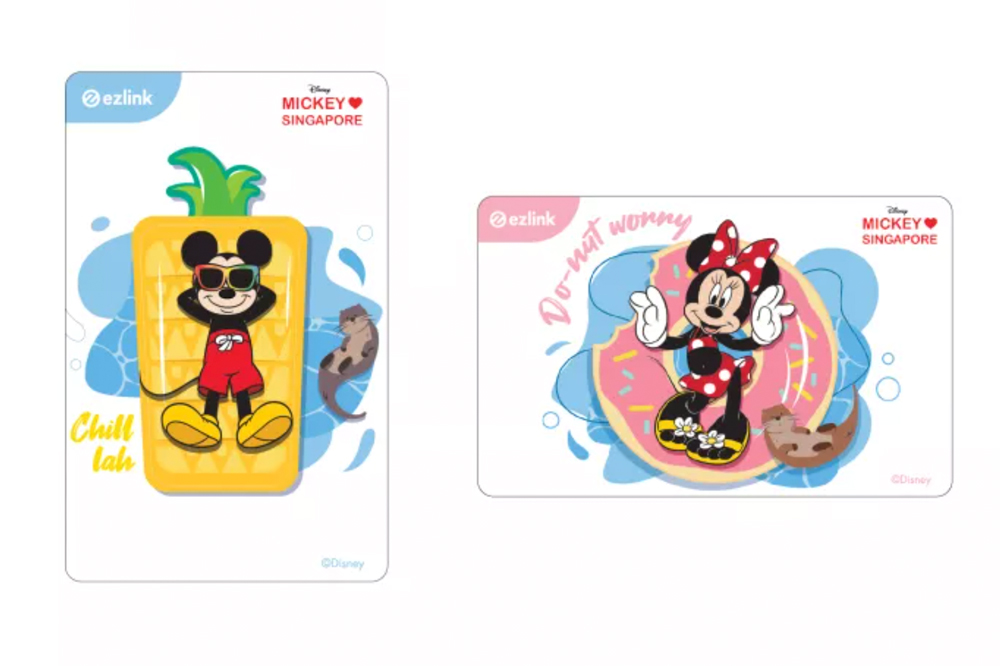 mickey minnie otter ezlink cards