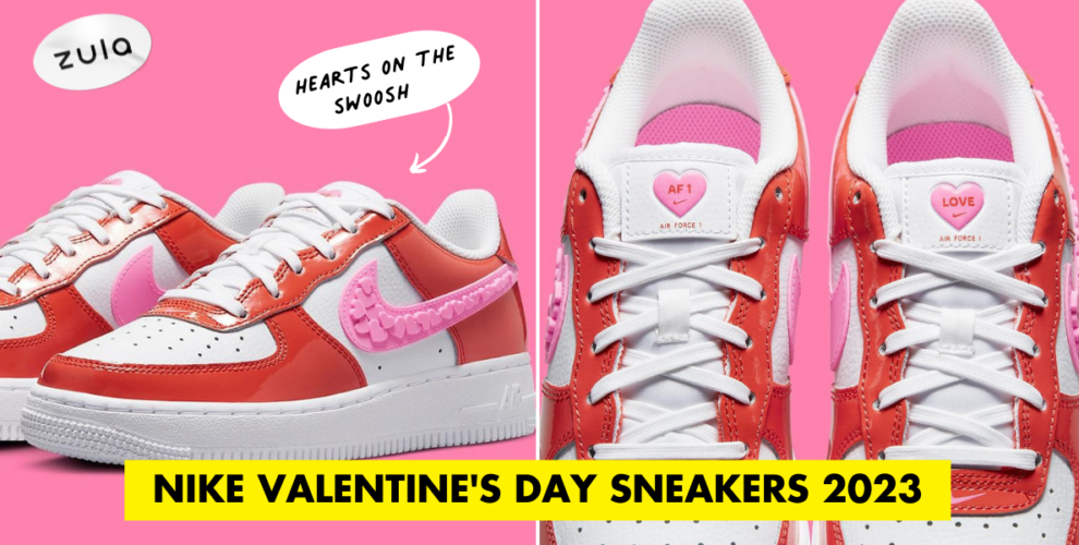 The Nike Valentine’s Day 2023 AF1 Sneakers Has Pink Hearts